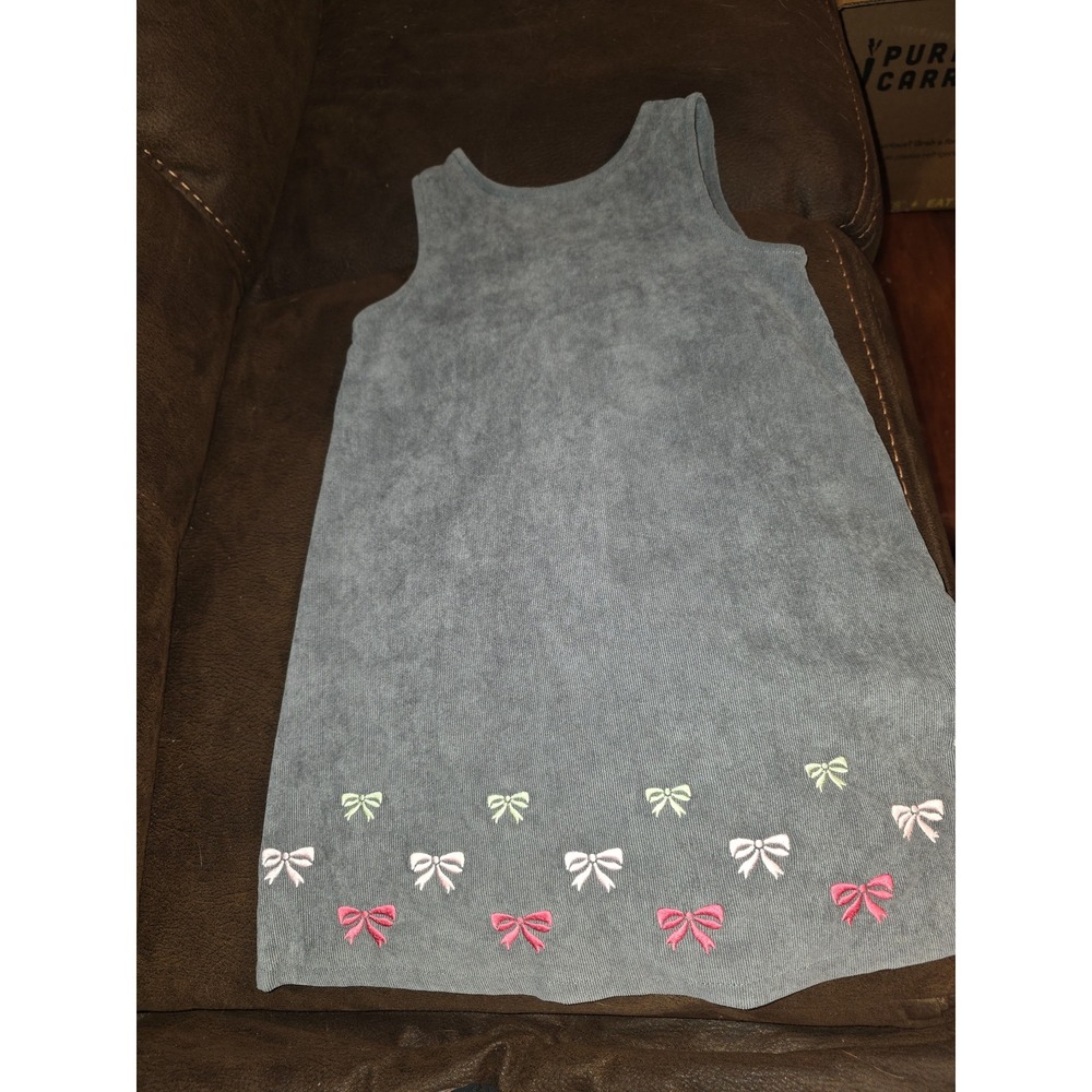 Gymboree classroom kitty Grey corduroy dress back to school size 6